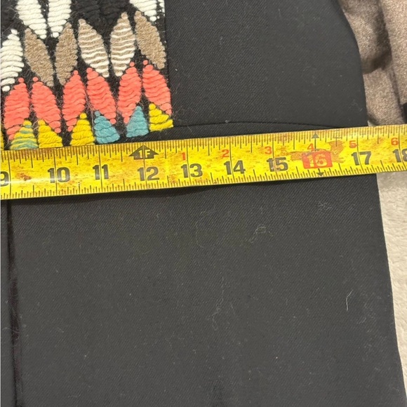 Vilagallo Multicolor Embroidered Blazer Spain Fringe Hem Boho Chic Statement - Picture 11 of 15